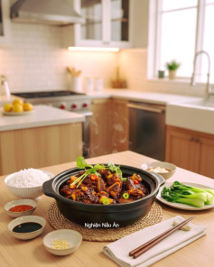 CÁCH NẤU GÂN SƯỜN BÒ HẦM BIA THƠM NỨC, MỀM TAN, NƯỚC SỐT ĐẬM ĐÀ