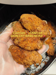 🍗 CÁNH GÀ GIÒN CAY BẰNG NỒI CHIÊN KHÔNG DẦU🌶️
