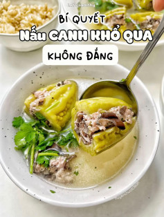 Canh Khổ Qua Nhồi Thịt Thanh Mát, Không Đắng