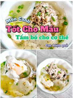 Canh Trứng Thịt Bằm Hầm Củ Cải Bổ Dưỡng