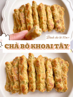 Chả Bò Khoai Tây Giòn Ngon Cho Bé