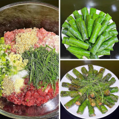 Chả Bò Lá Lốt Thơm Ngon Giòn Rụm