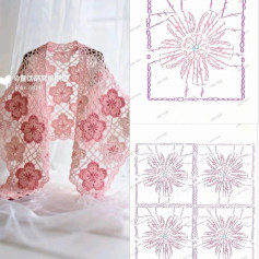 Charming Floral Crochet Shawl Pattern for Elegant Style