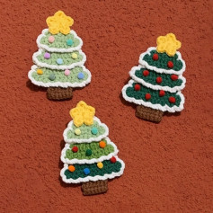 Chart móc kẹp tóc cây thông xinh lém