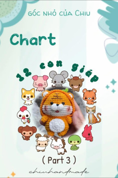 Chart móc len 12 con giáp đáng yêu - Phần 3