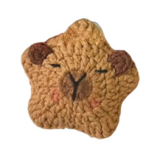 Chart móc len hình ngôi sao capybara dễ thương cho ngày cuối tuần