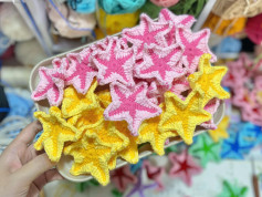 Chart móc len: Ngôi sao biển đầy màu sắc cho dự án thủ công