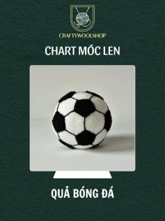 Chart móc len quả bóng đá ⚽️
