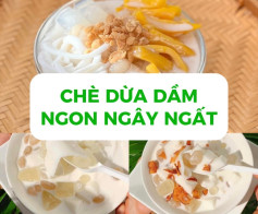Chè Dừa Dầm Thơm Ngon Ngọt Béo