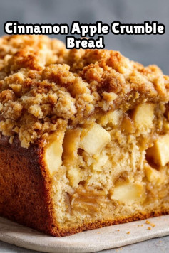 🍏 Cinnamon Apple Crumble Bread Recipe