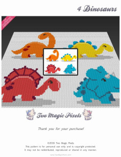 Colorful Dinosaur Crochet Pattern for Creative Crafting