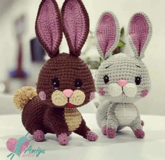 Conejitos de crochet adorables para decorar tu hogar