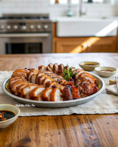 CÔNG THỨC BA CHỈ QUAY GIÒN NƯỚNG BẰNG NỒI CHIÊN KHÔNG DẦU, ĐƠN GIẢN MÀ NGON MIỆNG.