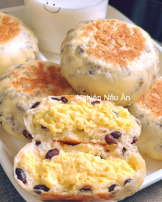 CÔNG THỨC LÀM BÁNH BAO ĐẬU ĐỎ BẰNG NHÂN SỮA ĐẬU NÀNH PHÔ MAI MỀM XỐP, THƠM NGON.