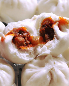 CÔNG THỨC LÀM BÁNH BAO NHÂN XÁ XÍU NGON CHUẨN VỊ, VỪA MỀM VỪA ĐẬM ĐÀ.