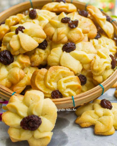 CÔNG THỨC LÀM BÁNH QUY NHO CỰC KỲ ĐƠN GIẢN THƠM BƠ, GIÒN TAN, LÀM CỰC DỄ.