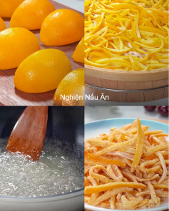CÔNG THỨC LÀM MỨT VỎ CAM LẠ MÀ NGON, CHUẨN VỊ NGÀY TẾT