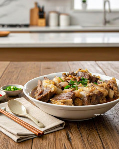 CÔNG THỨC LÀM NẠM BÒ HẦM THƠM NGON, ĐẬM ĐÀ, ĂN CƠM HAY BÚN ĐỀU HỢP