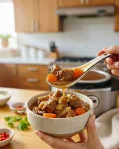 CÔNG THỨC NẤU BÒ KHO “CHUẨN VỊ NHÀ LÀM” MÓN DÀNH CHO SÁNG CUỐI TUẦN KHÔNG THỂ BỎ QUA.