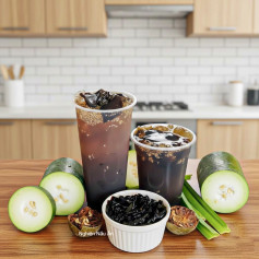 CÔNG THỨC NẤU TRÀ SÂM BÍ ĐAO HẠT CHIA THANH MÁT, GIẢI NHIỆT CỰC KỲ DỄ NẤU.