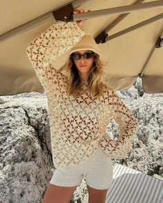 Cozy Crochet Beach Sweater Pattern for Summer Days