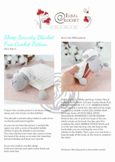 Create a Cute Sheep Security Blanket with This Free Crochet Pattern