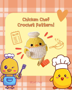 Create Your Own Adorable Chicken Chef with This Crochet Pattern!