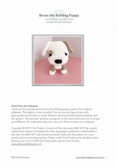 Create Your Own Bruno the Bulldog with This Crochet Pattern