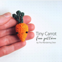Crochet a Cute Tiny Carrot with This Free Pattern Guide