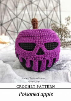 Crochet a Spooky Poisoned Apple Amigurumi for Halloween Decor
