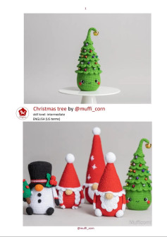 Crochet Christmas Decorations: Tree and Friends Pattern Collection