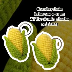 Crochet Corn Keychain Pattern for Beginners Workshop