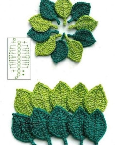 Crochet Leaf Pattern for Decorative Projects and Home Decor