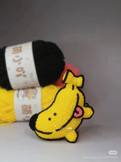 Crochet Pattern: Adorable Dog Banana Toy Version 2.0