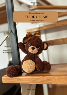 Crochet Pattern for Adorable Teddy Bear Toy