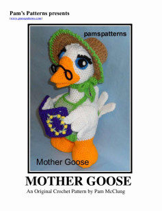 Crochet Pattern for Charming Mother Goose Doll by Pam McClung