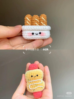 Crochet Pattern for Cute Snack-Themed Amigurumi