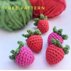 Crochet Pattern for Cute Strawberry Amigurumi