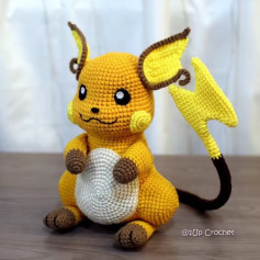 Crochet Raichu Amigurumi Pattern for Pokémon Fans and Crafters