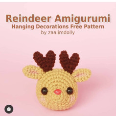Crochet Reindeer Amigurumi Pattern for Festive Decorations