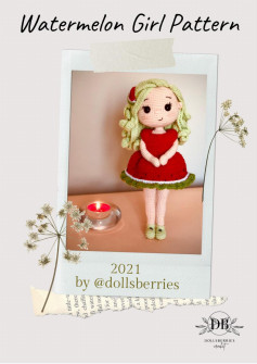 Crochet Watermelon Girl Doll Pattern for Summer Crafting Fun