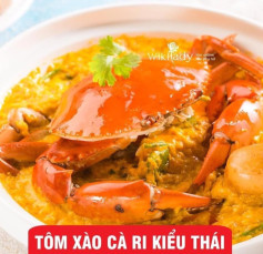 Cua xào cà ri kiểu Thái