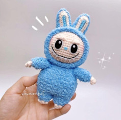 Cute Blue Bunny Crochet Pattern for Beginners