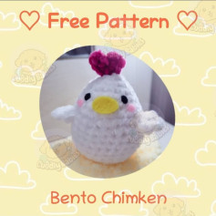 Cute Crochet Pattern: Free Bento Chicken Amigurumi