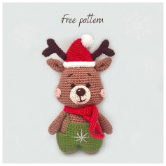 Cute Crocheted Reindeer Amigurumi Pattern for Christmas