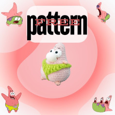 🧶Cute Patrick Star Plushie Crochet Pattern😎