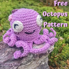 Cute Purple Octopus Crochet Pattern for Beginners