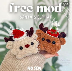 Cute Reindeer Crochet Pattern: Santa and Elf Hat Edition