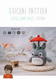 Cute Totoro Amigurumi with Umbrella Crochet Pattern Guide