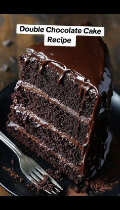 Decadent Double Chocolate Delight Cake